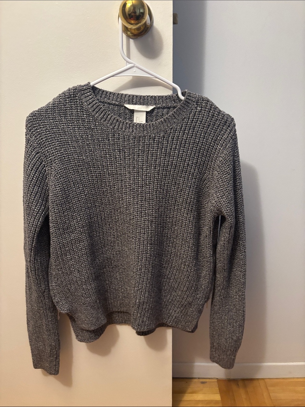 H&M Gray Crewneck Knit Sweater